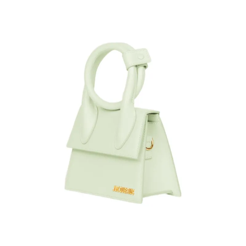 Jacquemus Smooth Leather Shoulder Bag Crossbody Bag Handbag Women's Light Green-1