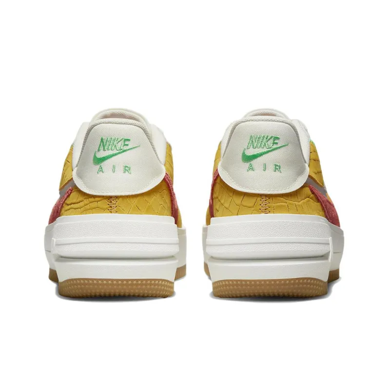 Nike Air Force 1 PLT.AF.ORM Sail Yellow Ocher Women's-4