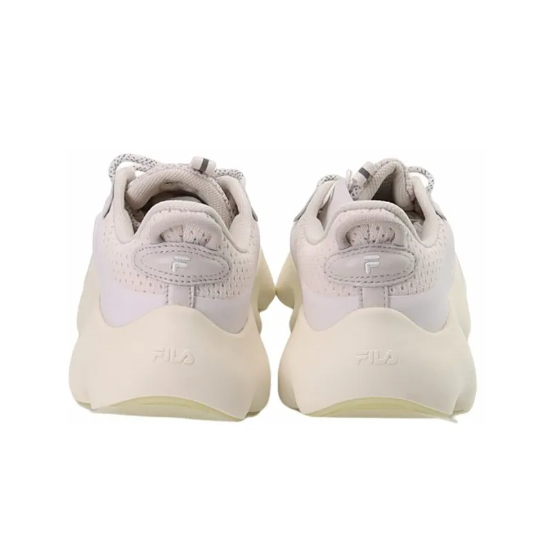 FILA FUSION Ray 3 Cushioning Anti Slip And Wear Resistant Low Top Casual Shoes Women's White Sand-3