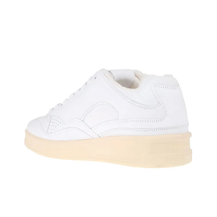 JIL SANDER Panelled Low-top Leather Sneakers-3