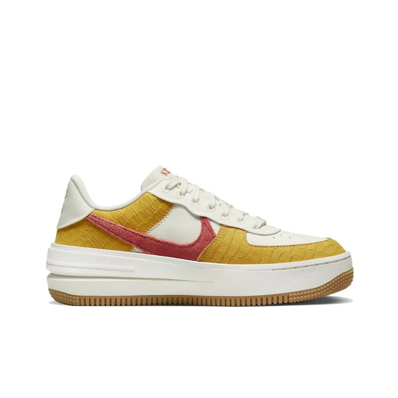Nike Air Force 1 PLT.AF.ORM Sail Yellow Ocher Women's-1