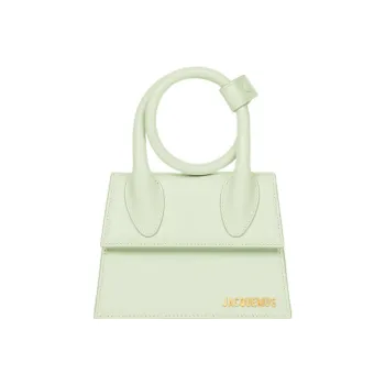 Jacquemus Smooth Leather Shoulder Bag Crossbody Bag Handbag Women's Light Green