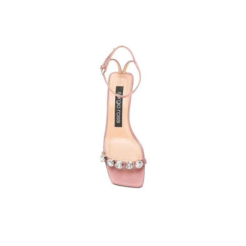 SERGIO ROSSI SR1 Crystal Sandals-4