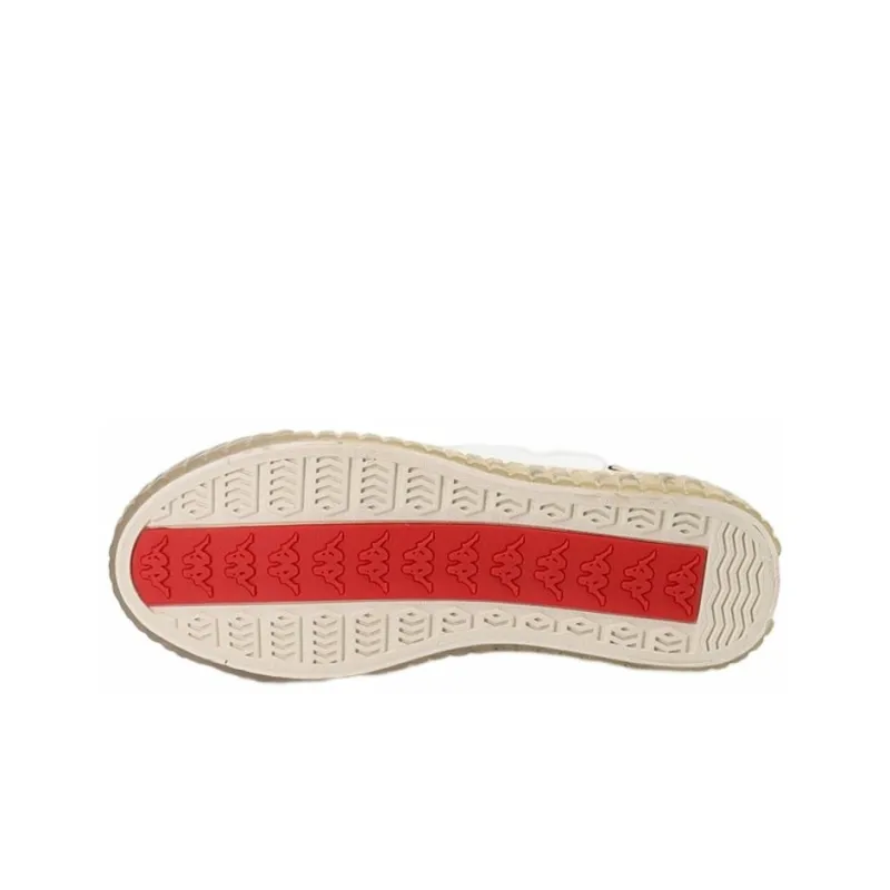 Crayon Shinchan x Kappa Anti Slip Wear Resistant High Top Canvas Shoes Unisex Heron Feather White-4