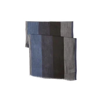 HUGO BOSS Knit Scarf Unisex Gray Blue