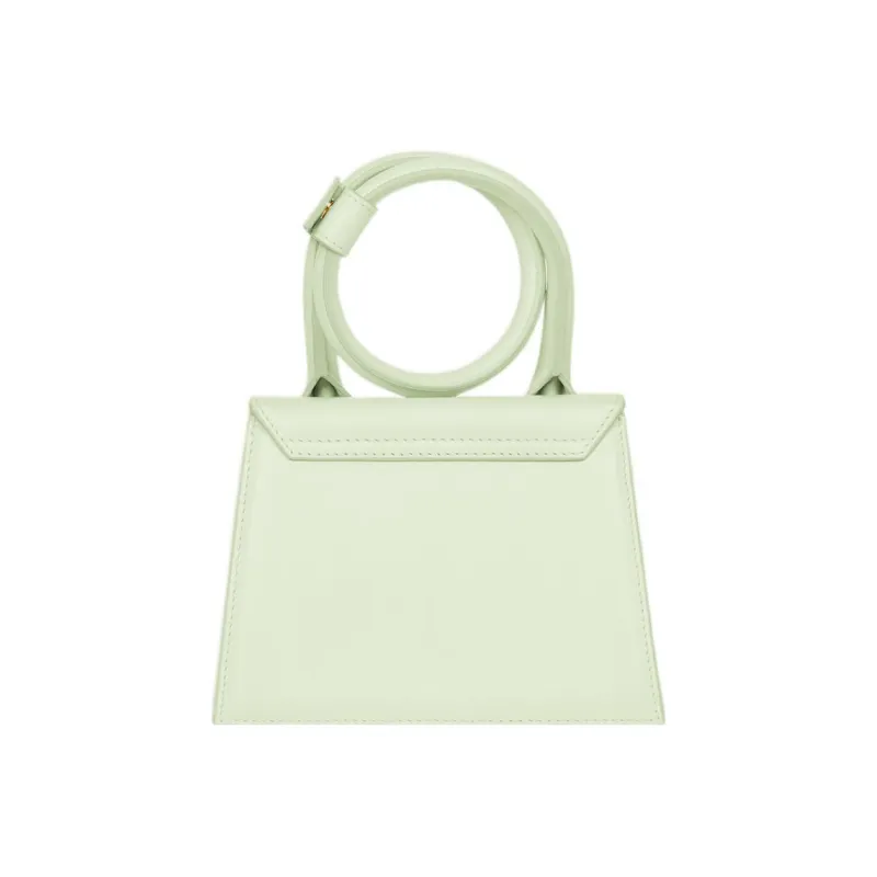 Jacquemus Smooth Leather Shoulder Bag Crossbody Bag Handbag Women's Light Green-2