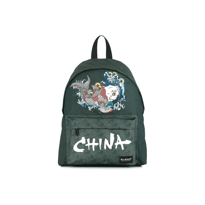 ROCKLAND Polyester Backpack Regular Unisex Red/Cyan-4