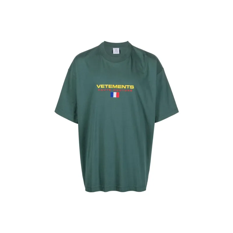 Vetements T-Shirts Men Green-0