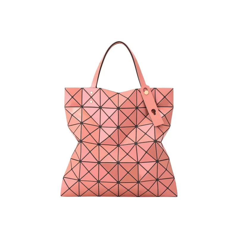 ISSEY MIYAKE Polyester Tote Bag, Shopping Bag, Handbag, Shoulder Bag Women's Coral Pink-0