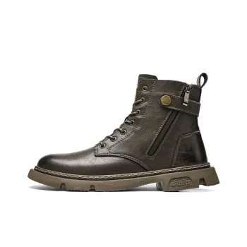 Jeep Martin Boots Men Khaki