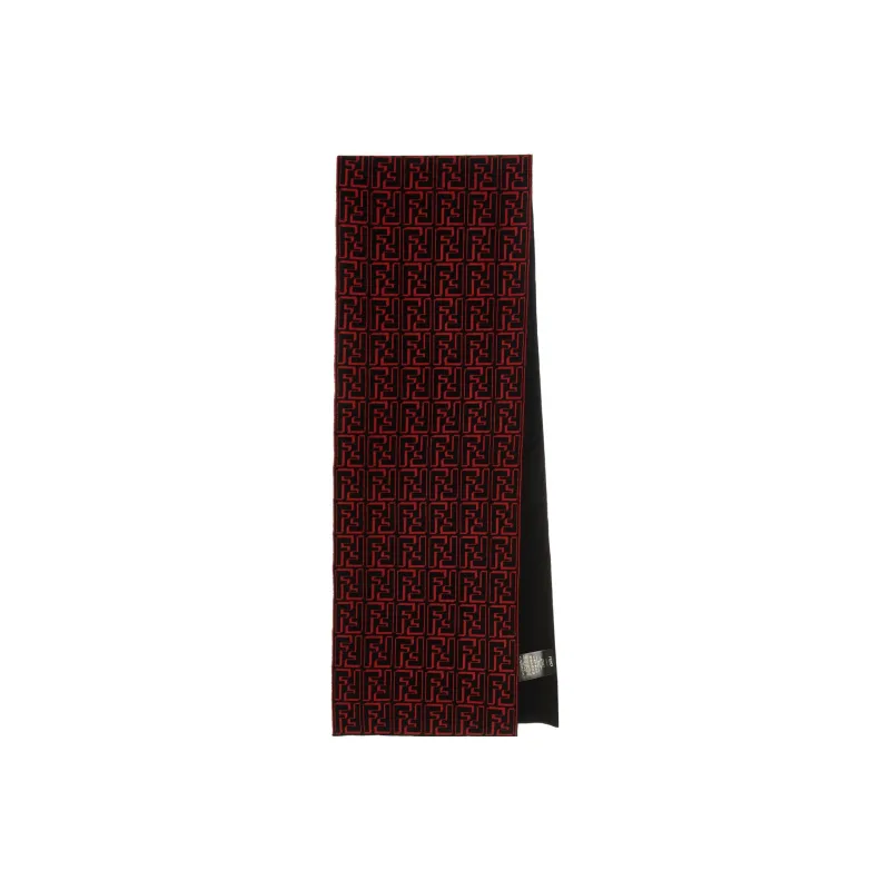 FENDI Knit Scarves Unisex Red-0
