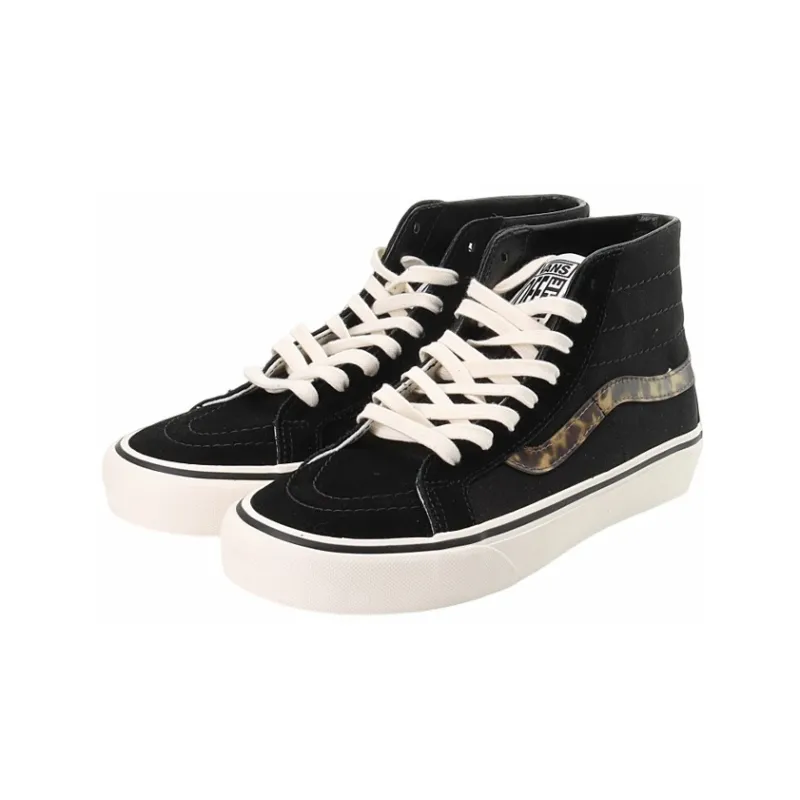Vans SK8 HI Lightweight Cozy Skateboarding Shoes Unisex Black-2