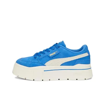 PUMA Mayze Stack Sude Low-Top Skateboard Shoes Women's Blue White