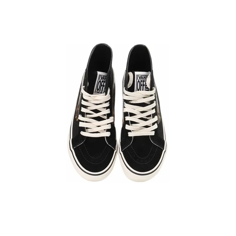 Vans SK8 HI Lightweight Cozy Skateboarding Shoes Unisex Black-3