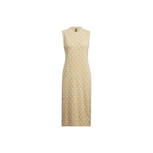 Adidas Neo Sleeveless Dresses Women's Beige