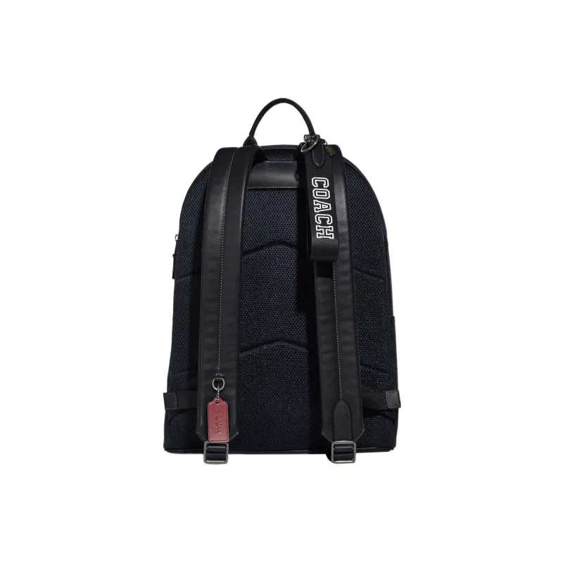 COACH Refined Calfskin Keychain Bag Charm Bag Accessory Men's Black-1