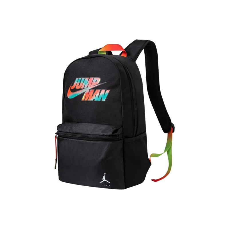 Jordan Polyester Backpack Medium Size Unisex Jet Black-1