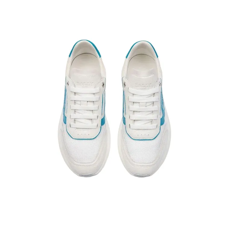 BALLY Demmy Low Top Sports Casual Shoes Women's White Blue-3