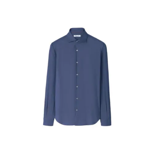 Loro Piana Shirts Men Blue