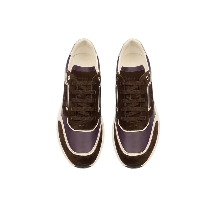 BALLY Demmy Casual Shoes Women's Low Top Brown/Purple-1