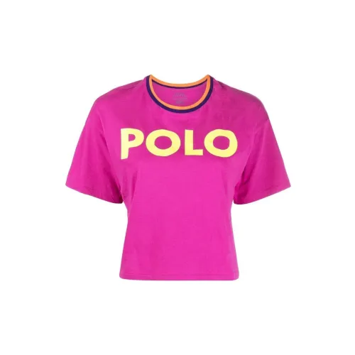 Polo Ralph Lauren Crop Tops Women's Rose Red