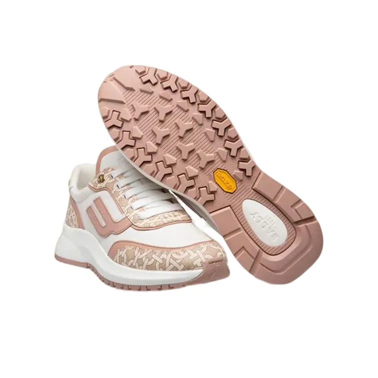BALLY Demmy Casual Shoes Women's Low Top White/Pink-3
