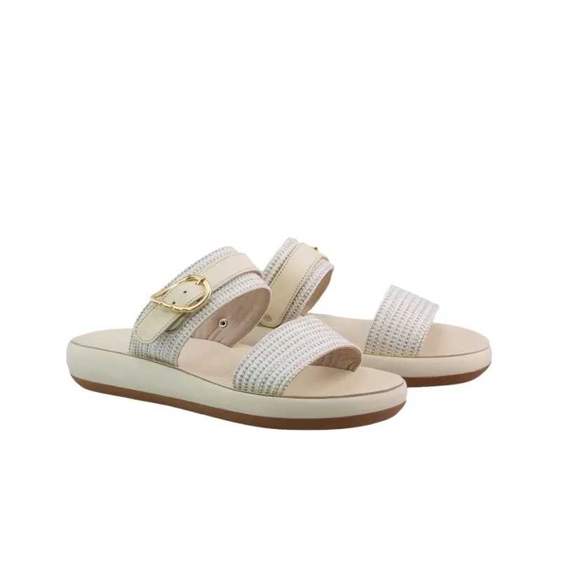 ANCIENT GREEK SANDALS Stylish Sandals Women's Gray White-1