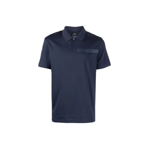 ARMANI EXCHANGE Polo Shirts Men Dark Blue