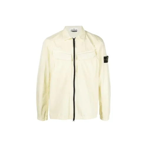 STONE ISLAND Jackets Men Yellow