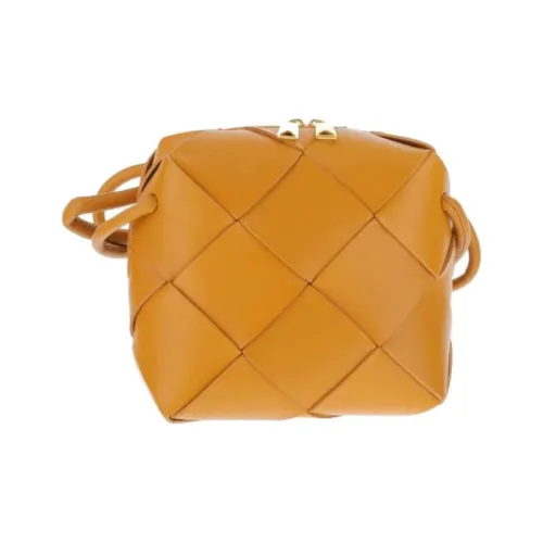 Bottega Veneta Mini Cassette Camera Bag Camel