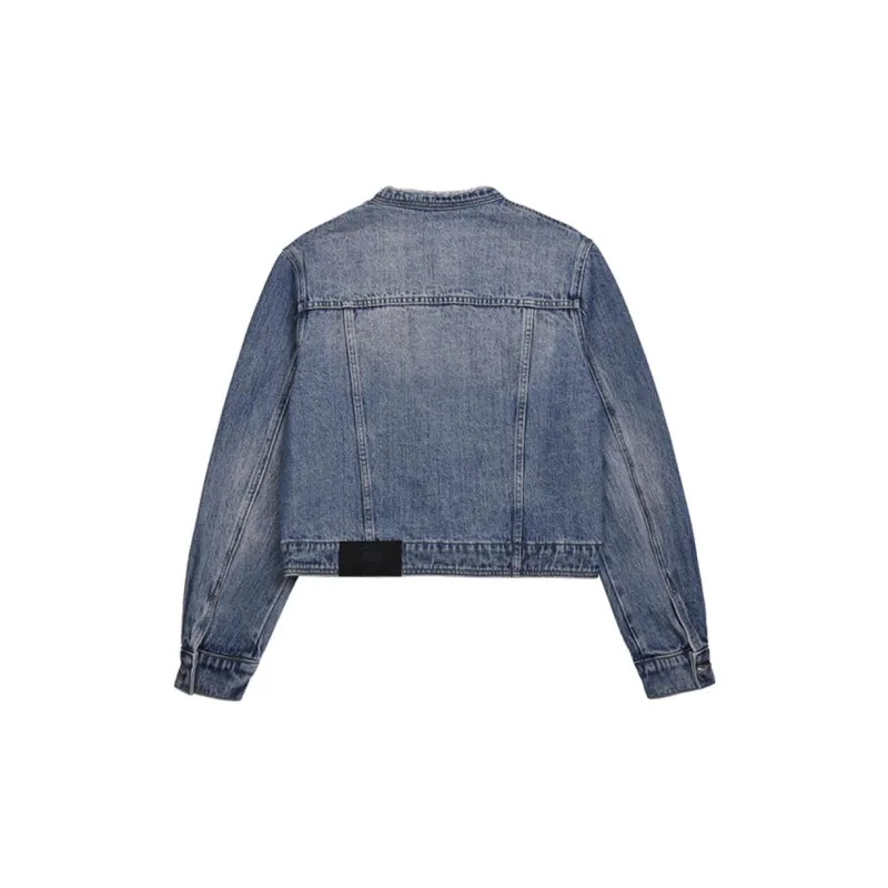 PP Denim Jackets Women's Blue-1