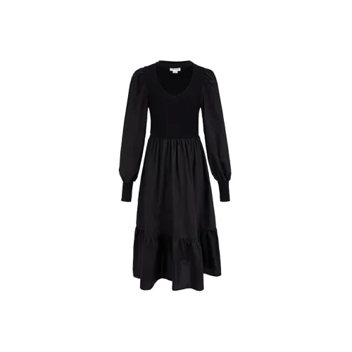 URBAN REVIVO Long-Sleeved Dresses Women's Jet Black