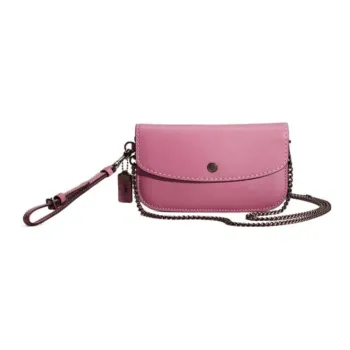 COACH Glove Tanning Shoulder Bag, Crossbody Bag Trumpets Women's Light Purple