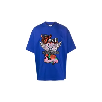 Vetements T-Shirts Unisex Blue