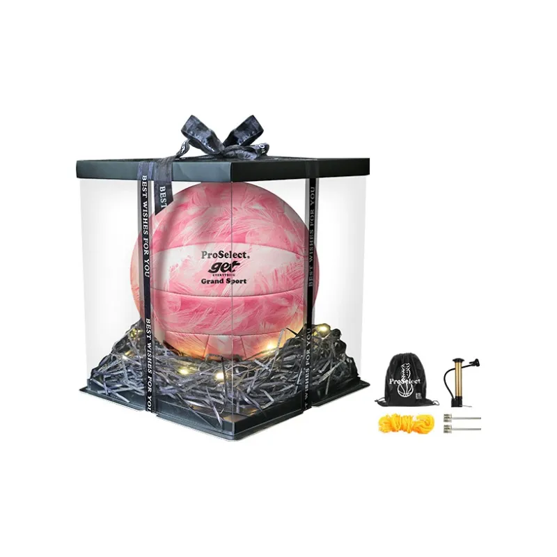 ProSelect PU Size 5 Ball Volleyball Light Pink-6
