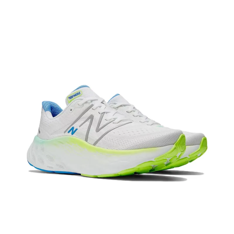 New Balance Fresh Foam X More V4 White Green Women's-2