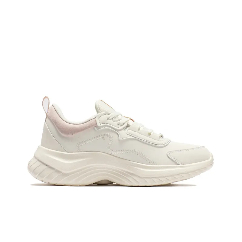 361° Running Shoes Women's Low Top Feather White/Fresh Pink-1