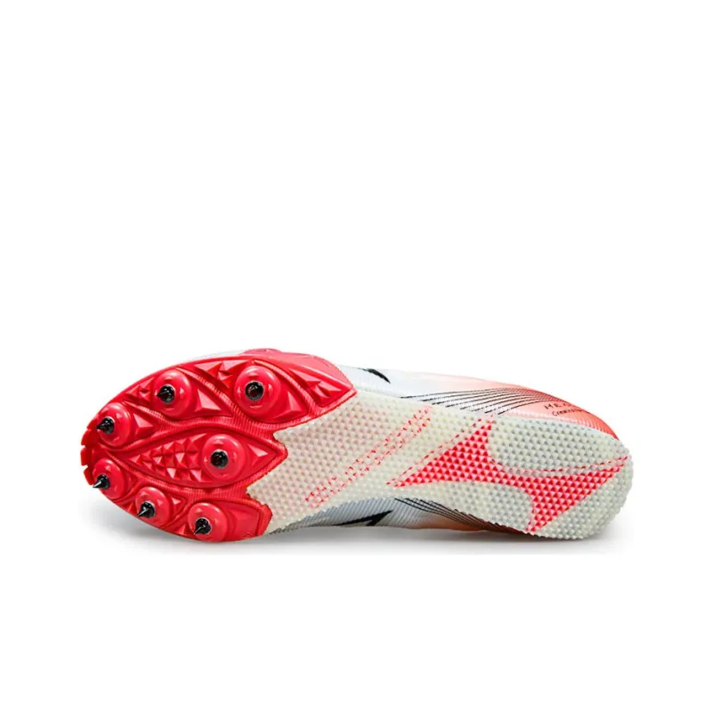 HEALTH x HEALTH Abrasion Resistant Breathable Low Top Sprint Running Shoes Unisex White Red-4