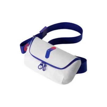 XINXIAKE Fabric Dumpling Bag Shoulder Bag Crossbody Bag Fanny Pack Sling Bag Small Size Unisex White