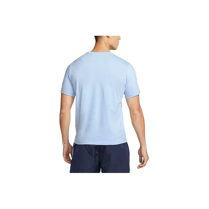 Nike T Shirts Men Light Blue-1