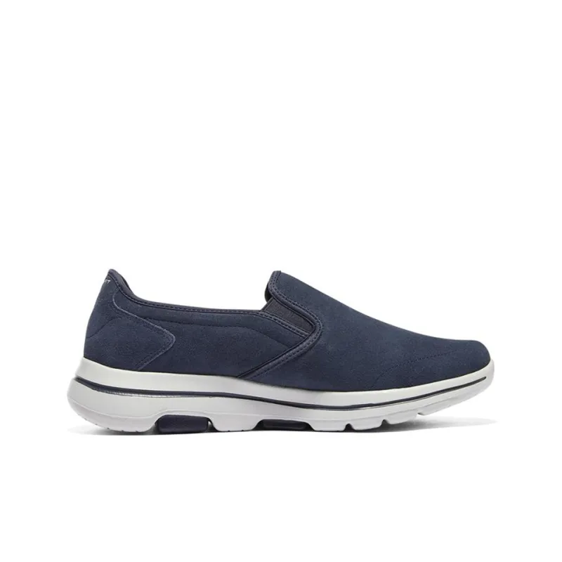 Skechers Go Walk 5 Cushioning Anti-Slip And Wear-Resistant Low-Top Casual Shoes Men's Blue-1