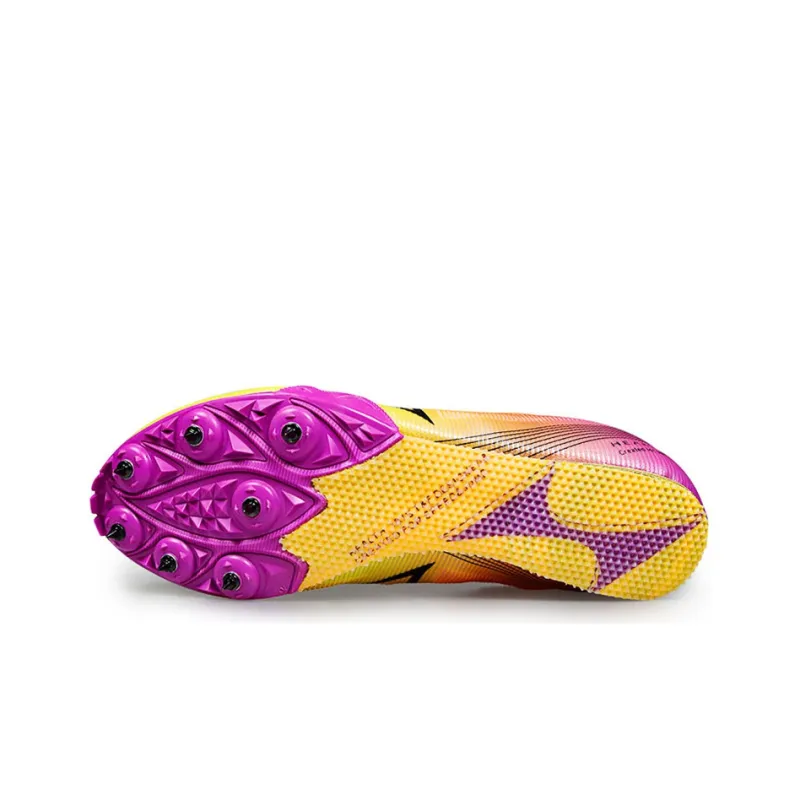 HEALTH 181S Abrasion Resistant, Breathable, Lightweight Low Top Sprint Running Shoes Unisex Orange Purple-4