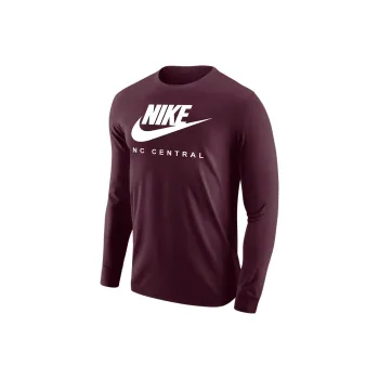 Nike College T-Shirts Men Burgundy