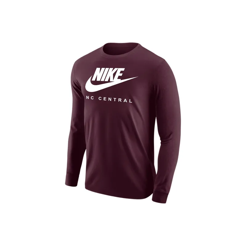 Nike College T-Shirts Men Burgundy-0