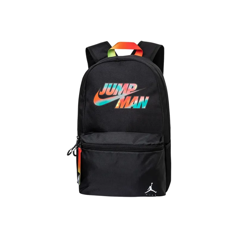 Jordan Polyester Backpack Medium Size Unisex Jet Black-0