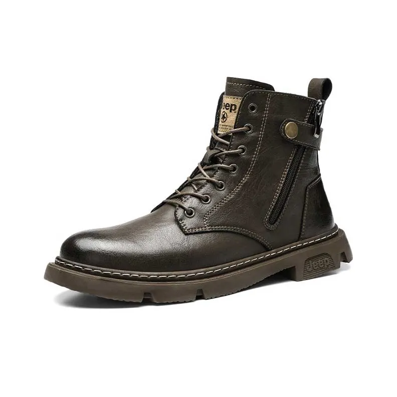 Jeep Martin Boots Men Khaki-2