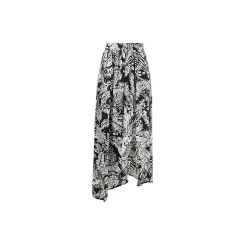 PALM ANGELS Casual Long Skirts Women's Black