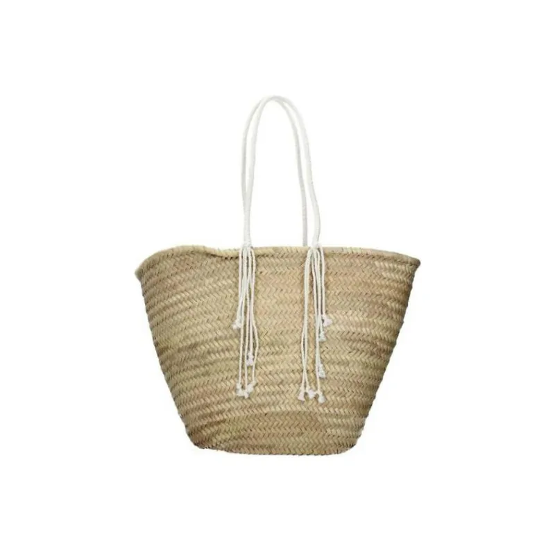 CELINE Fabric Raffia Tote Bag Shopping Bag Shoulder Bag Handbag Women's-2
