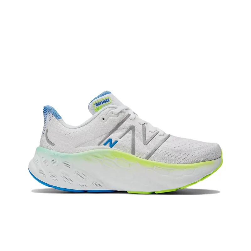 New Balance Fresh Foam X More V4 White Green Women's-1