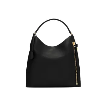 TOM FORD ALIX Grained Leather Hobo Bag Handbag Women's